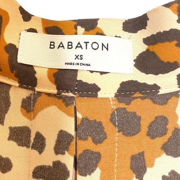 Aritzia Babaton Sleeveless Power Blouse Leopard-print Sleeveless Blouse - Picture 12 of 12